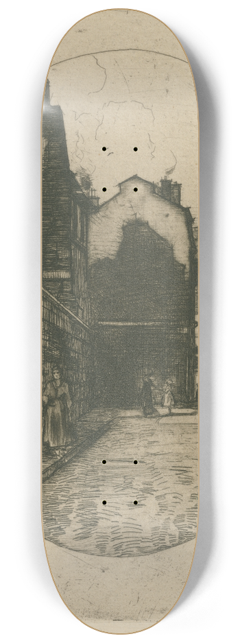 David Young Cameron - Rue Saint Julien, le Pauvre 8.25 inch art skate deck