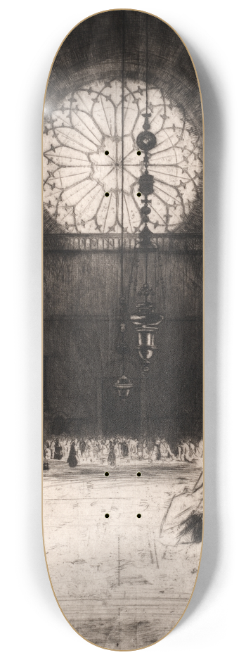 David Young Cameron - St. Marks No. 2 (Venice)  Interior 8.25 inch art skate deck
