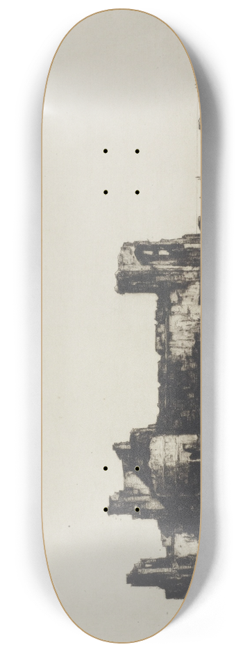 David Young Cameron - Tantallon Castle 8.25 inch art skate deck