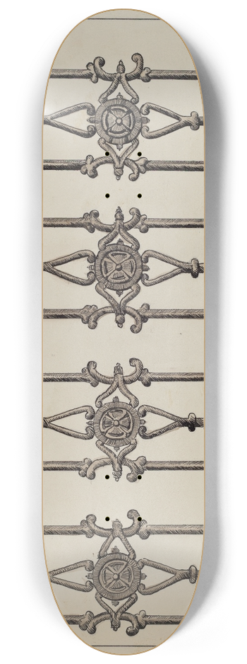 Al Curry - Cast Iron Balcony Rail 8.25 inch art skate deck