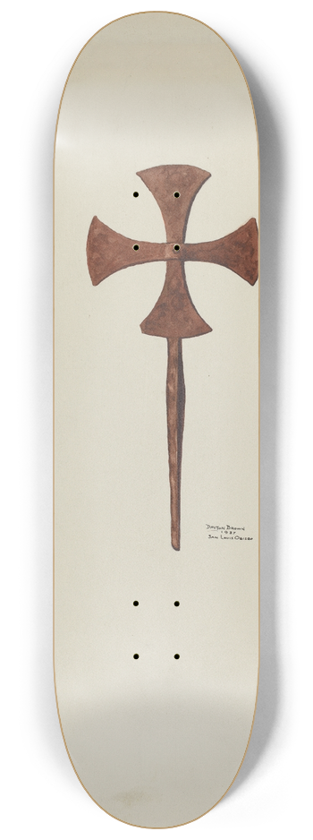 Dayton Brown - Iron Cross 8.25 inch art skate deck