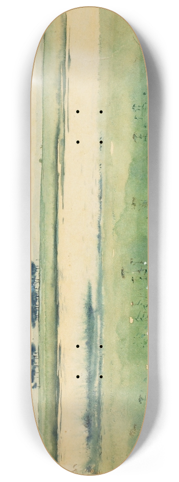 De Lancey Gill - (Landscape with Marshes) 8.25 inch art skate deck