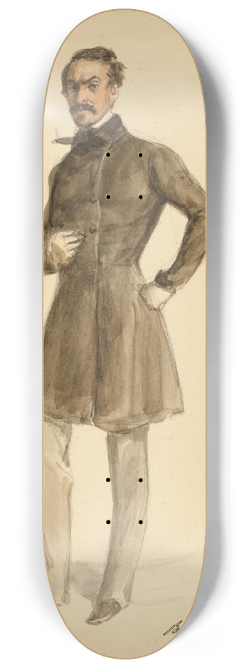 Denis Auguste Marie Raffet - S. Terrason 8.25 inch art skate deck