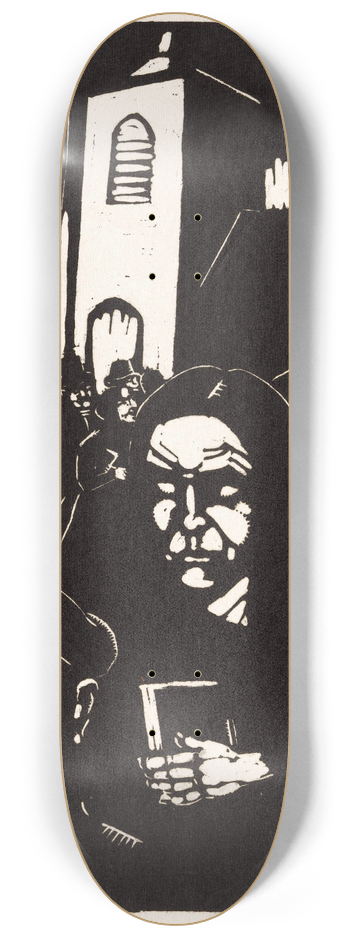 Dick Ket - Kerkgangers 8.25 inch art skate deck
