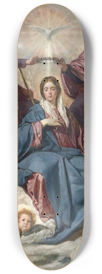 Diego Velzquez - La Coronacin De La Virgen 8.25 inch art skate deck