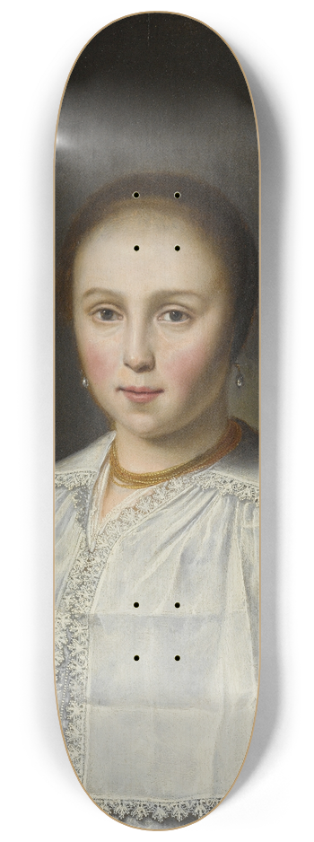 Dirck Dircksz. van Santvoort - Portrait Of A Lady 8.25 inch art skate deck