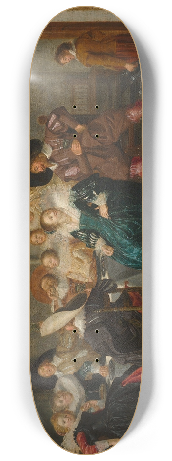 Dirck Hals - A Banquet 8.25 inch art skate deck