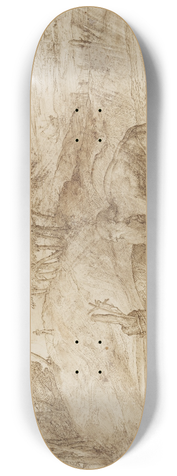 Domenico Campagnola - Landscape with St Jerome 8.25 inch art skate deck