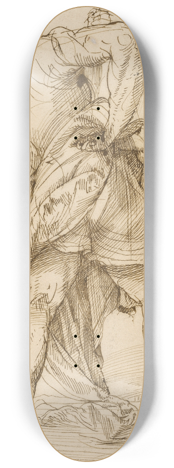 Domenico Campagnola - Saint Christopher 8.25 inch art skate deck