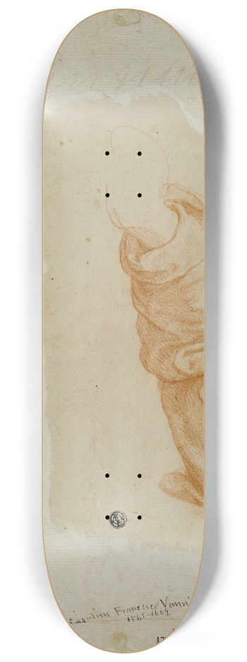 Domenico Cresti - Sketch of a Draped Arm 8.25 inch art skate deck