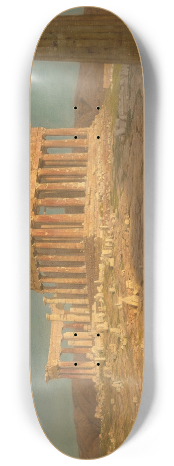 Frederic Edwin Church - The Parthenon 8.25 inch art skate deck