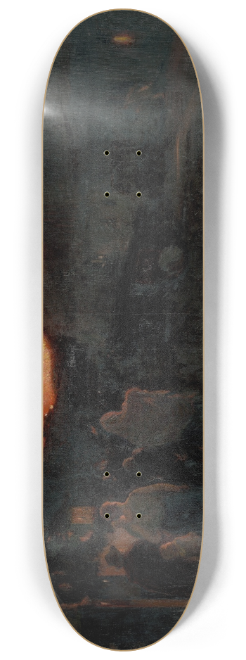 Dominik Skuteck - Fire in Radva 8.25 inch art skate deck