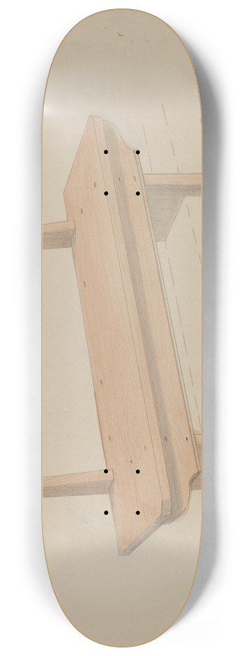 Donald Streeter - Bench 8.25 inch art skate deck