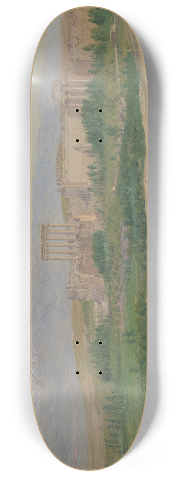 Frederic Edwin Church - View of Baalbek 8.25 inch art skate deck