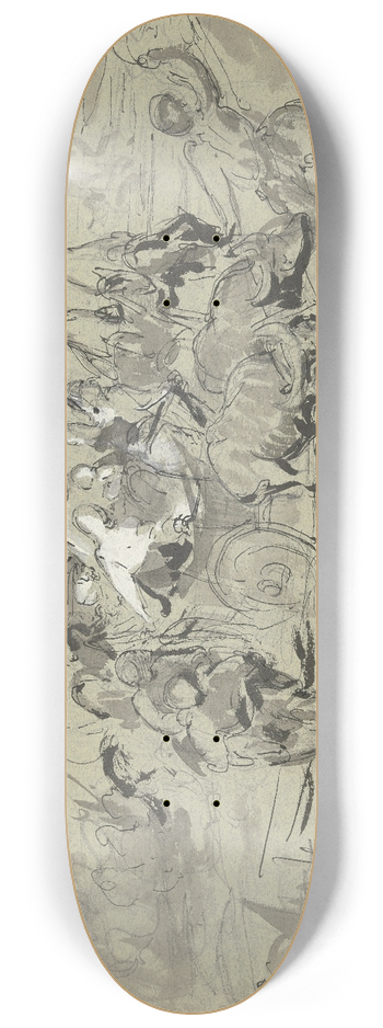 Dora Hitz - Rumnischer Flubergang 8.25 inch art skate deck