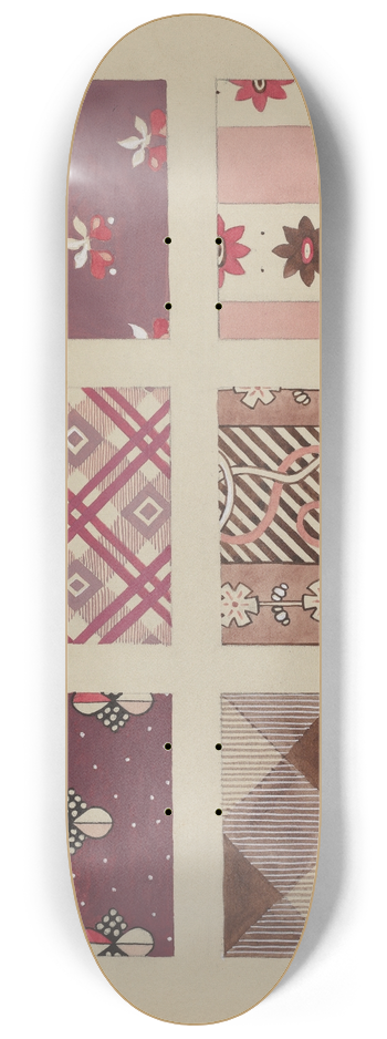 Dorothy Posten - Materials from Quilt 8.25 inch art skate deck