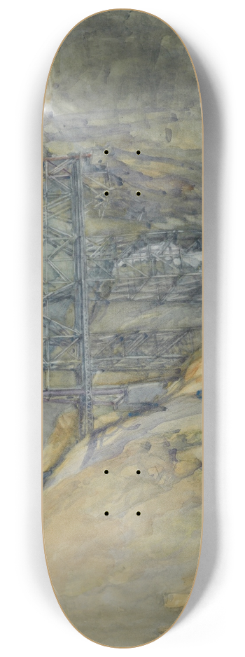 Dorothy Richmond - The viaduct, Waikoau 8.25 inch art skate deck