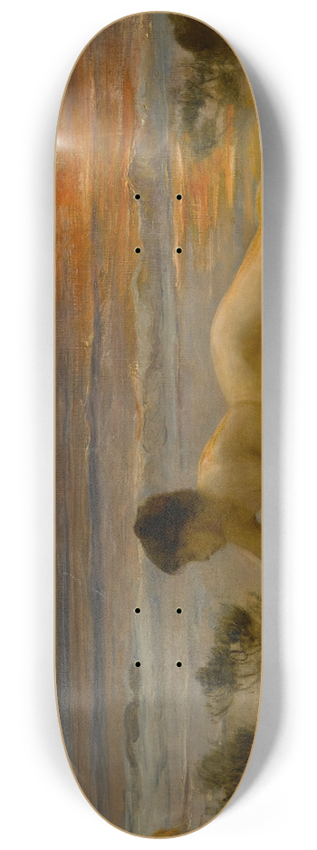 Frederick Arthur Bridgman - Coucher de soleil 8.25 inch art skate deck
