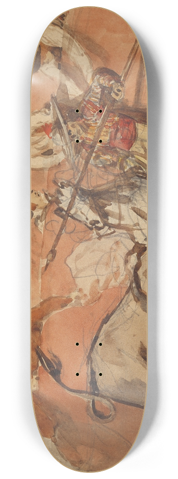 douard Manet - Bullfight 8.25 inch art skate deck