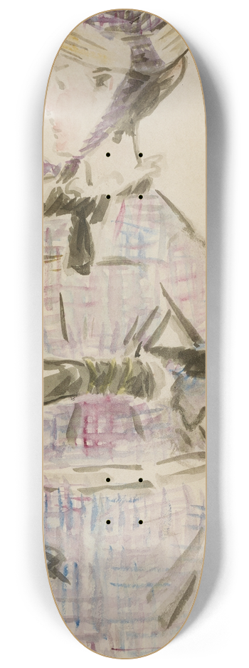douard Manet - Femme en Costume deVoyage 8.25 inch art skate deck