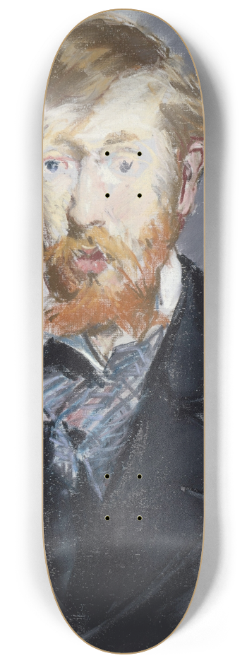 douard Manet - George Moore (18521933) 8.25 inch art skate deck