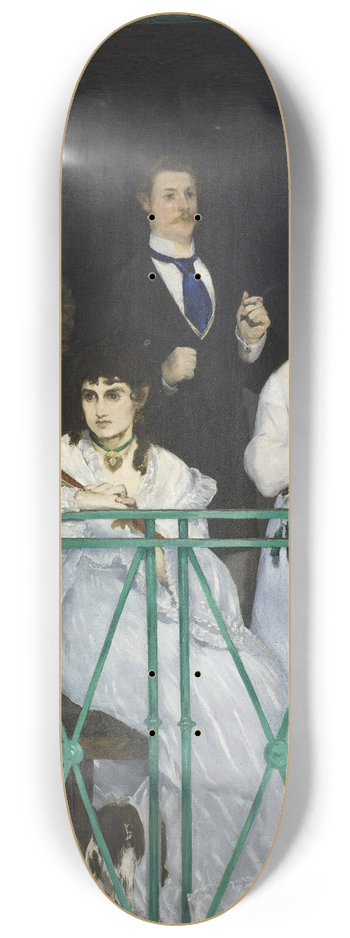 douard Manet - The Balcony 8.25 inch art skate deck