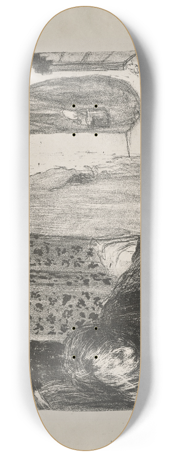 douard Vuillard - Interior with a Screen 8.25 inch art skate deck