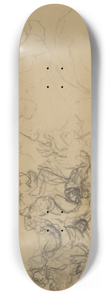 douard Vuillard - Lucie Hessel de profil devant un bouquet de fleurs 8.25 inch art skate deck