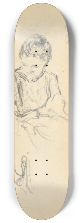 douard Vuillard - YoungWoman 8.25 inch art skate deck