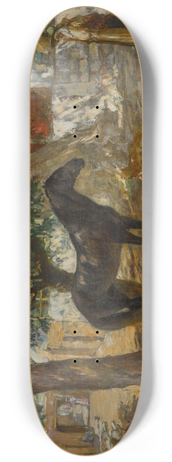 Frederick Arthur Bridgman - Village in the Sahara 8.25 inch art skate deck