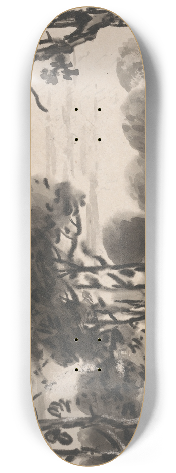 Dr. Thomas Monro - Composition: The Edge of a Wood 8.25 inch art skate deck