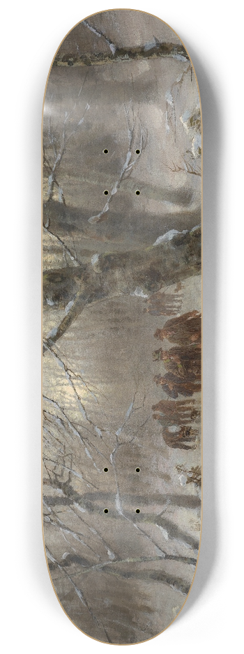 Dsir Thomassin - Jger im Winterwald 8.25 inch art skate deck