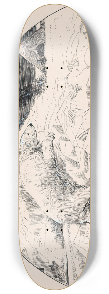 D. Viel - IJsbeer op een ijsschots 8.25 inch art skate deck