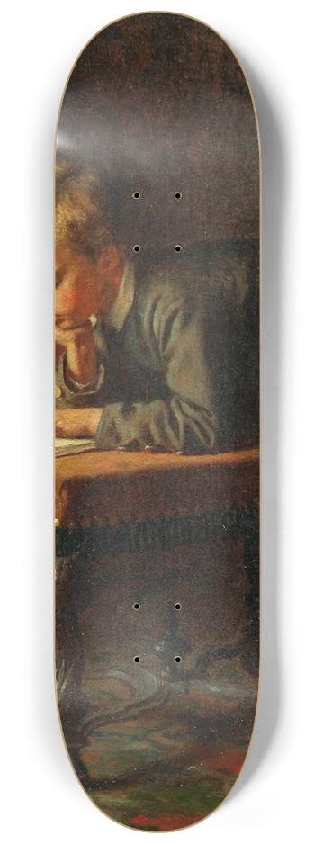 Eastman Johnson - Reading Boy 8.25 inch art skate deck
