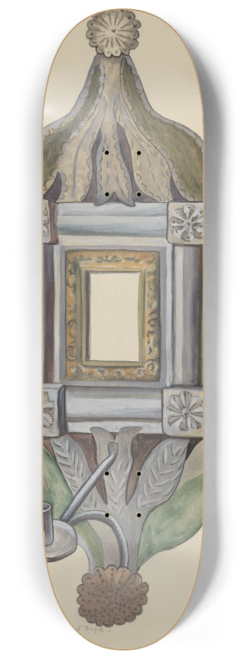 E. Boyd - Candle Sconce with Mirror 8.25 inch art skate deck