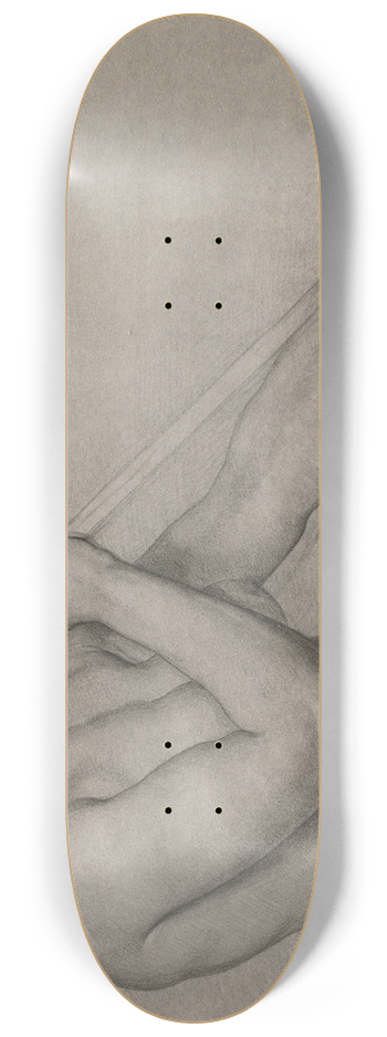Edgar Degas - Angel Blowing a Trumpet 8.25 inch art skate deck