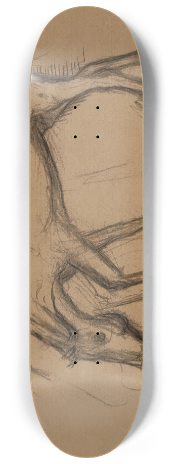 Edgar Degas - Aprs la course; cheval rentrant au pesage 8.25 inch art skate deck