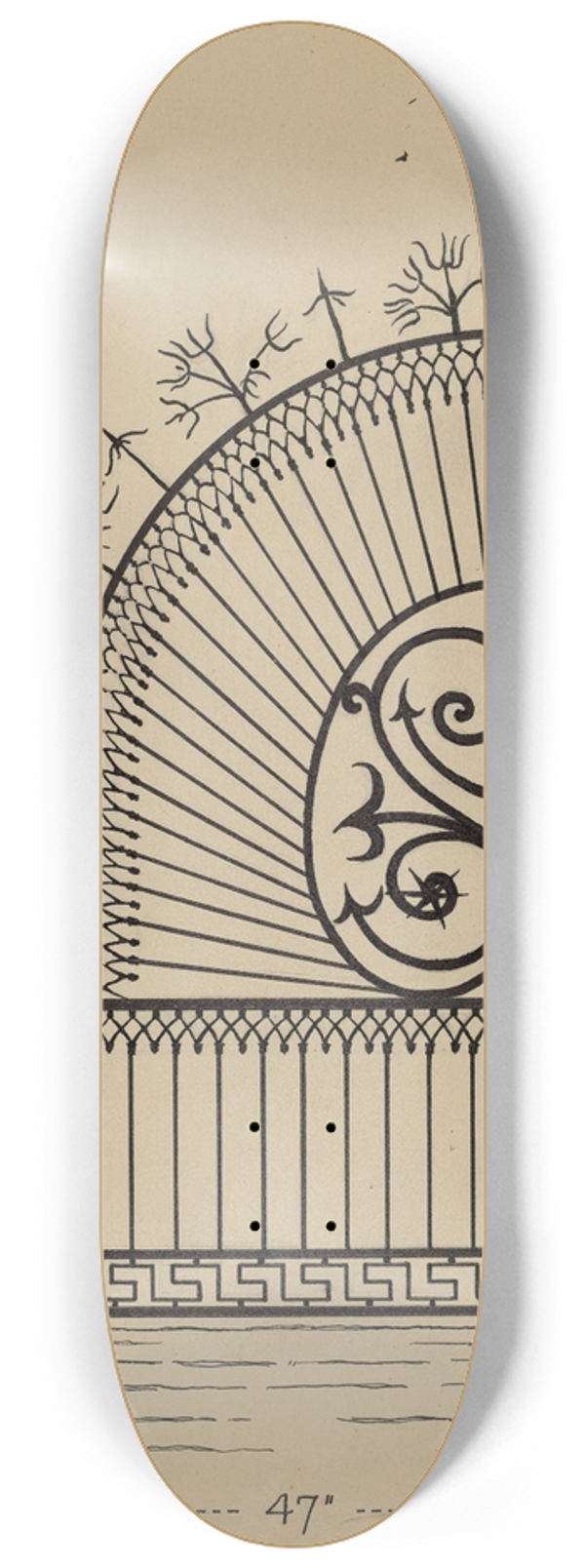 Al Curry - Iron Balcony Garde 8.25 inch art skate deck