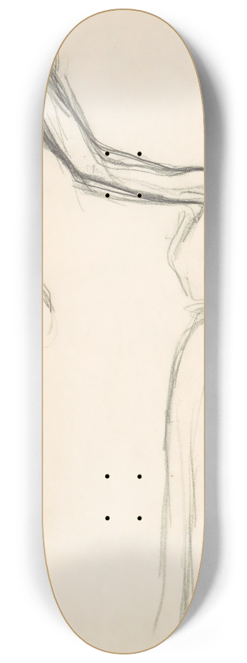 Edgar Degas - Figure Studies 16 8.25 inch art skate deck