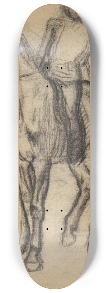 Edgar Degas - Horse and Rider 8.25 inch art skate deck
