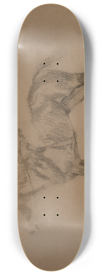 Edgar Degas - Jockey  cheval 8.25 inch art skate deck