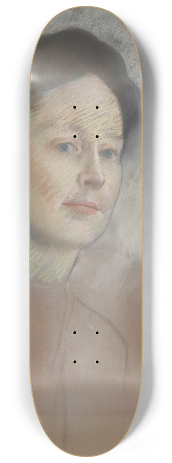 Edgar Degas - The Artists Cousin, Probably Mrs. William Bell (Mathilde Musson, 18411878) 8.25 inch art skate deck