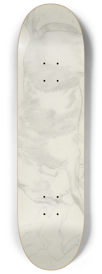 Edgar Degas - tude de cheval 8.25 inch art skate deck