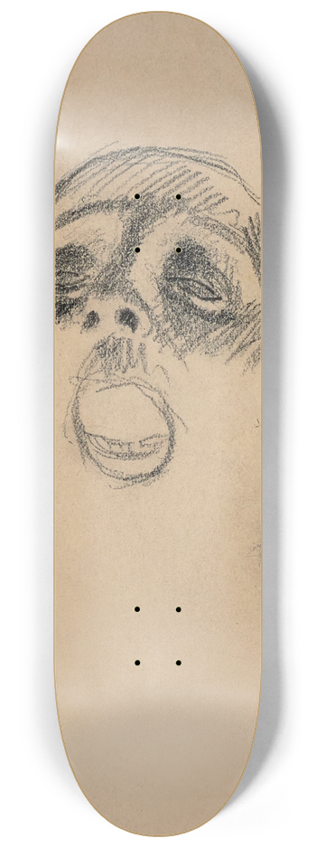 Edgar Degas - tude pour La chanteuse au gant (Caf-Concert) 8.25 inch art skate deck