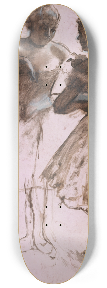 Edgar Degas - Two Dancers 8.25 inch art skate deck