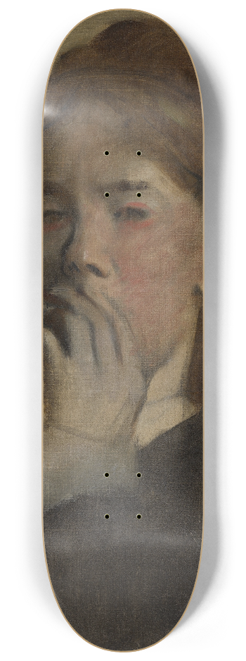 Edgar Degas - Young Woman with Her Hand over Her Mouth 8.25 inch art skate deck