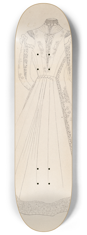 Edith Magnette - Dress 8.25 inch art skate deck