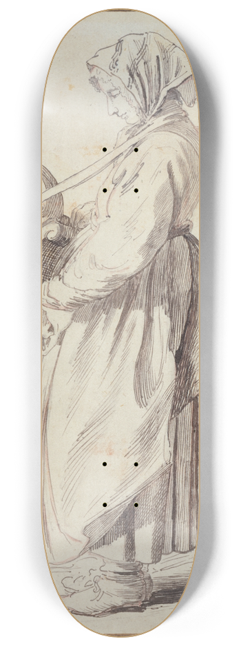 Edm Bouchardon - Savoyarde vielleuse 8.25 inch art skate deck