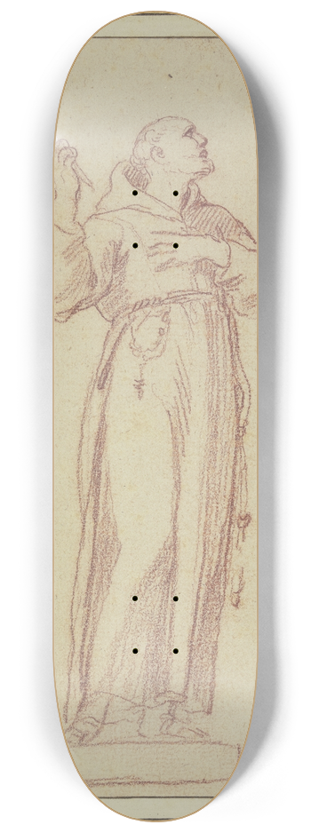 Edm Bouchardon - Statue eines Heiligen Franziskus 8.25 inch art skate deck