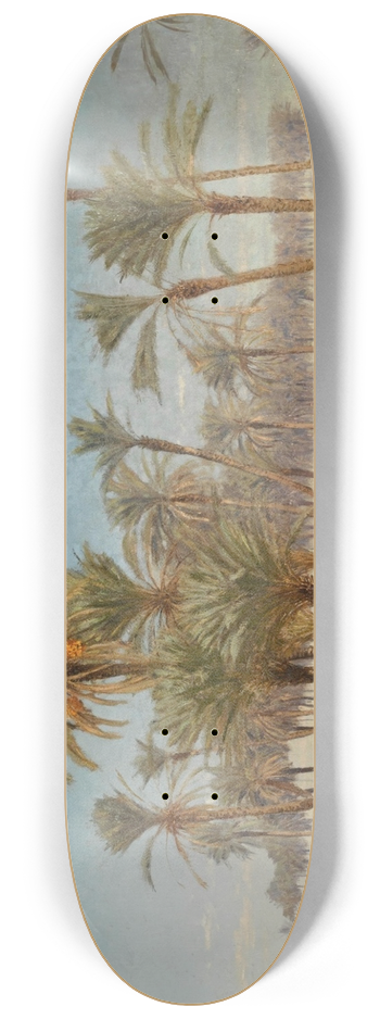 Edmund Berninger - The Oasis, Biskra 8.25 inch art skate deck